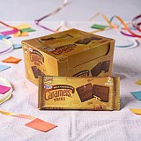 Kraft Milk Chocolate Caramel Thins, 2 Piece Packs 12 Count Box Individually Wrapped Candy View 4