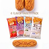 Lima Stick Cakes Japanese Variety Pack, 4 Flavors, Soft & Fluffy Sponge Cakes, 8 Cakes Total View 4