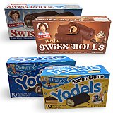 Little Debbie Swiss Rolls & Drake's Yodels Variety Pack, 4 Boxes Total Classic, Mocha & Boston Cream