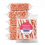 Marshmallow Crispy Treat Bars, Strawberries & Cream | 6 Pack