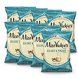 Miss Vickie's Kettle Cooked Potato Chips Sea Salt & Vinegar, 8 Single Serve Bags View 1