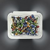 Mixed Flavor Delicate Mini Fruit Drops Nostalgic Grandma Candy | Cherry, Green Apple, Blackberry and Peach | 2 Bulk 8 Oz Tubs (1 Lb Total) View 4