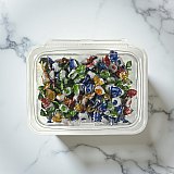 Mixed Flavor Delicate Mini Fruit Drops Nostalgic Grandma Candy | Cherry, Green Apple, Blackberry and Peach | 2 Bulk 8 Oz Tubs (1 Lb Total) View 5