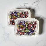 Mixed Fruit Filled Nostalgic Grandma Candy | Classic Apple, Pineapple, Grape and Strawberry Fruity Liquid Center Treats | 2 Bulk 8 Oz Tubs (1 Lb Total) View 6