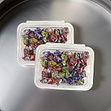 Mixed Fruit Filled Nostalgic Grandma Candy | Classic Apple, Pineapple, Grape and Strawberry Fruity Liquid Center Treats | 2 Bulk 8 Oz Tubs (1 Lb Total) View 7