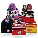 Nostalgic Candy-Themed Winter Hats – Officially Licensed Beanies | One Size Fits All | Tootsie Roll, Sugar Daddy, Dubble Bubble, Blow Pop Designs View 3