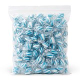 Nostalgic Hard Cylinder Candy Mix 2 lb Bags, Atkinson's Mint Twist |Light Blue & White