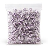 Nostalgic Hard Cylinder Candy Mix 2 lb Bags, Atkinson's Mint Twist |Light Purple & White