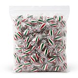 Nostalgic Hard Cylinder Candy Mix 2 lb Bags, Atkinson's Mint Twist |Red, Green, & White
