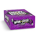 Now and Later Original Sweet Fruit Chewy Taffy, Grape, 24 Pack Case