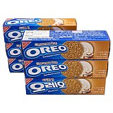 OREO Cinnamon Bun Flavor Creme Cookies, Imported from Korea, 6 Boxes, 60 Sandwich Cookies View 1