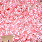 Pink & White Mauve Cylinder Shaped Watermelon Candy Twists, 1 lb. View 1