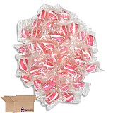 Pink & White Mauve Cylinder Shaped Watermelon Candy Twists, 1 lb. View 4