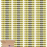 Premium Yellow Crayon Bulk Value Pack |  d Pack of 100 View 1