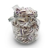 Purple & White Cylinder Shaped Grape Mint Candy Twists - 1 lbs. View 2