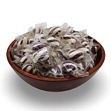 Purple & White Cylinder Shaped Grape Mint Candy Twists - 1 lbs. View 3