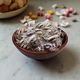 Purple & White Cylinder Shaped Grape Mint Candy Twists - 1 lbs. View 7