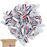 Red, Blue, & White Cylinder Shaped Mint Candy Twists, 1lb. View 4