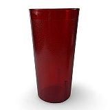 Retro Casual Restaurant Tumblers – 6 Pack | Blue, Red, Clear, Amber & Cola | 12.6, 16.4, 22 or 32 oz View 4
