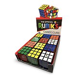 Rubik's Cube Candy Tin Filled With Fruity Sour Candy Squares, 2 Cubes View 2