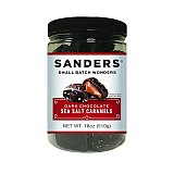 Sanders Dark Chocolate Sea Salt Caramel Thins - 18 oz. Tub View 1