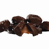 Sanders Dark Chocolate Sea Salt Caramel Thins - 18 oz. Tub View 3