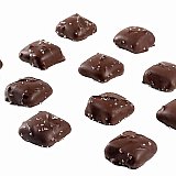 Sanders Dark Chocolate Sea Salt Caramel Thins - 18 oz. Tub View 4