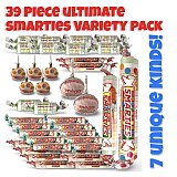 Smarties Candy Ultimate Variety Pack includes Mega Roll, Giant Roll, Mega Lollipops, Lollipops, Monies, Sour Rolls and Regular Rolls View 2
