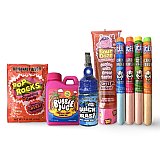 Sour Candy Full Size Sampler 8 Pack – Sour Ooze, Quick Blast, Bubble Jug, Pop Rocks & 4 ICEE Candy Powders View 1