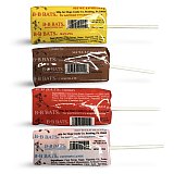 Stichler Classic Chews Nostalgic Candy – 1 lb Tub | B-B Bats Lollipops (Cherry, Banana, Cotton Candy and Chocolate)