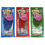Stik Liks, Unique Rollable, Bendable Lollipops In Strawberry, Watermelon and Blue Raspberry, 15 Total Lollipops View 2