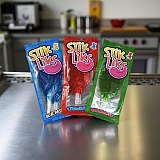 Stik Liks, Unique Rollable, Bendable Lollipops In Strawberry, Watermelon and Blue Raspberry, 15 Total Lollipops View 5