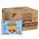 Teddy Grahams Honey Graham Snacks, 20 Pack, 1 oz Bags, Crunchy Bear-Shaped Graham Crackers Made with Real Honey View 1