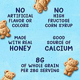 Teddy Grahams Honey Graham Snacks, 20 Pack, 1 oz Bags, Crunchy Bear-Shaped Graham Crackers Made with Real Honey View 4