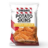 TGI Fridays, Potato Skins Snack Chips, Cheddar & Sour Cream, 3.0 oz. (6 Count)