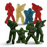 Toy Army Soldier Gummies 1 lb Tub, Green Apple or Red White & Blue Gummy Candy Choose Flavor View 1