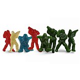 Toy Army Soldier Gummies 1 lb Tub, Green Apple or Red White & Blue Gummy Candy Choose Flavor View 2