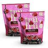 Tru Fru Chocolate & Creme Covered Real Fruit – 2 Pack (3.4 oz Each) | Raspberries White/Dark Chocolate