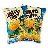 Turtle Chips Korean 4-Layer Crispy Snack Chips, 2 Pack | Seaweed