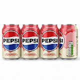 U.K. Imported Limited Edition Flavored Sodas | 4 Cans Per Order | Pepsi Zero Sugar Strawberries 'N' Cream
