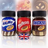 UK Imported Chocolate Spreads in Glass Jars, Choose Cadbury Caramel, Cadbury Crunchie, Maltesers, Snickers or Milky Way View 3