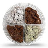 Ultimate Candy & Treats Variety Tray – 1 lb, Glazed Pecan Halves in Cinnamon, Angel Honey and Key Lime