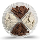 Ultimate Candy & Treats Variety Tray –  8 Oz Tray Chocolate and White Chocolate Covered Animal Crackers