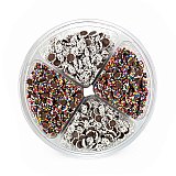 Ultimate Candy & Treats Variety Tray – Over 1 lb, Gourmet Rainbow & Snow Mini Nonpariels