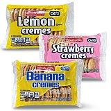 Uncle Al's Cream Cookies Combo Featuring Strawberry Cream, Banana Cream and Lemon Cream