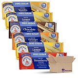 Voortman Bakery Sugar Free Wafers 6 Packs, 5 Flavors | Chocolate, Lemon, Orange, Strawberry, Vanilla View 2