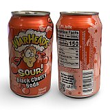 Warheads Flavored Soda Drinks 6 Cans, Choose Flavor or Variety Pack Sour Candy Inspired Soda View 6