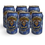 Warheads Flavored Soda Drinks, 6 Cans Per Order | Blue Raspberry