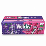 Welch's Soda Giant Freeze Pops, 27 Count, 5.5 oz Each, 15+ Inches Long, Grape Soda & Strawberry Soda Flavors View 1
