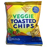 Whole Grain Veggie Wheat Thin Toasted Chips, School Snacks, 30 Pack View 1